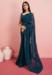 Picture of Superb Georgette Midnight Blue Saree