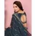 Picture of Exquisite Silk Dark Slate Grey Saree