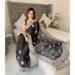 Picture of Enticing Silk & Organza Black Saree