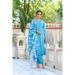 Picture of Chiffon Light Sea Green Readymade Salwar Kameez