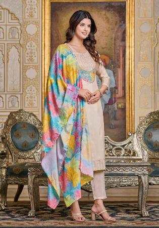 Picture of Well Formed Chiffon Thistle Readymade Salwar Kameez