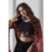 Picture of Stunning Georgette & Organza Black Lehenga Choli