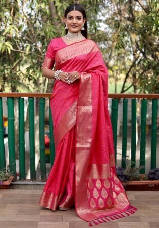 Picture of Shapely Silk Light Coral Saree