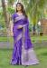 Picture of Beautiful Silk Midnight Blue Saree