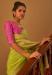 Picture of Elegant Chiffon Yellow Green Saree