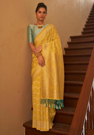 Picture of Taking Chiffon Yellow Saree