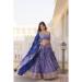 Picture of Lovely Chiffon Dark Slate Blue Lehenga Choli