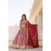 Picture of Pleasing Chiffon Crimson Lehenga Choli