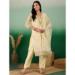 Picture of Silk Pale Golden Rod Straight Cut Salwar Kameez