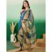 Picture of Silk Midnight Blue Straight Cut Salwar Kameez