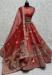 Picture of Stunning Silk Fire Brick Lehenga Choli