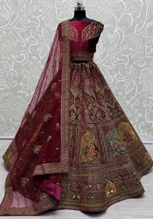 Picture of Statuesque Georgette Rosy Brown Lehenga Choli