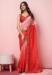 Picture of Splendid Organza Fire Brick Saree