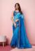 Picture of Good Looking Organza Dark Cyan Saree