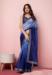 Picture of Statuesque Organza Midnight Blue Saree