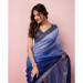 Picture of Statuesque Organza Midnight Blue Saree