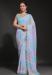 Picture of Sightly Georgette Light Steel Blue Saree