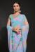 Picture of Sightly Georgette Light Steel Blue Saree