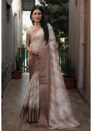 Picture of Comely Silk Tan Saree