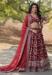 Picture of Resplendent Chiffon Maroon Lehenga Choli