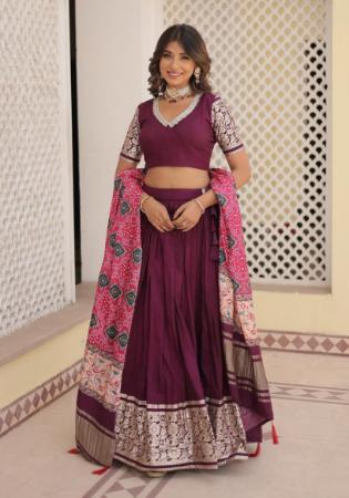 Picture of Admirable Chiffon Brown Lehenga Choli