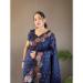 Picture of Graceful Silk Midnight Blue Saree