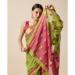 Picture of Nice Cotton Dark Olive Green Saree