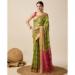 Picture of Nice Cotton Dark Olive Green Saree