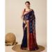 Picture of Stunning Cotton Midnight Blue Saree