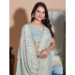 Picture of Appealing Georgette Dark Sea Green Saree