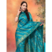 Picture of Bewitching Silk Dark Cyan Saree