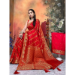 Picture of Resplendent Silk Fire Brick Saree