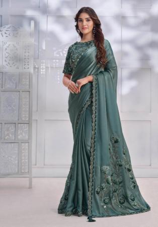 Picture of Bewitching Silk Slate Grey Saree