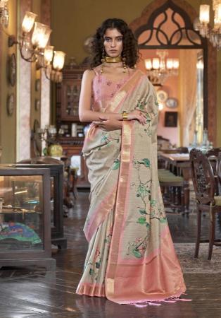 Picture of Lovely Silk Rosy Brown Saree