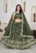 Picture of Well Formed Chiffon Dark Olive Green Lehenga Choli