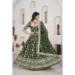 Picture of Well Formed Chiffon Dark Olive Green Lehenga Choli