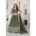 Picture of Well Formed Chiffon Dark Olive Green Lehenga Choli