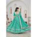 Picture of Shapely Chiffon Medium Turquoise Lehenga Choli