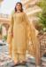 Picture of Lovely Georgette Khaki Straight Cut Salwar Kameez