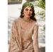 Picture of Pleasing Georgette Beige Straight Cut Salwar Kameez