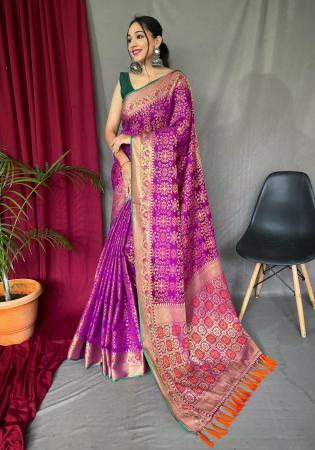 Picture of Classy Silk Dark Magenta Saree