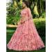 Picture of Excellent Net Pale Violet Red Lehenga Choli