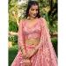 Picture of Excellent Net Pale Violet Red Lehenga Choli