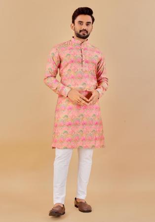 Picture of Graceful Cotton Rosy Brown Kurtas