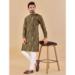 Picture of Nice Cotton Dark Olive Green Kurtas