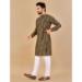 Picture of Nice Cotton Dark Olive Green Kurtas