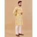 Picture of Graceful Cotton Pale Golden Rod Kurtas