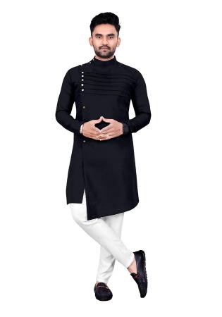 Picture of Beautiful Cotton Black Kurtas