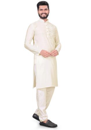 Picture of Stunning Cotton Off White Kurtas