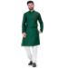 Picture of Admirable Cotton Forest Green Kurtas